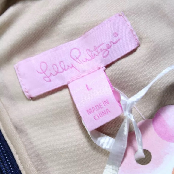 Lilly Pulitzer navy blue dress nwt perfect large - Picture 5 of 8